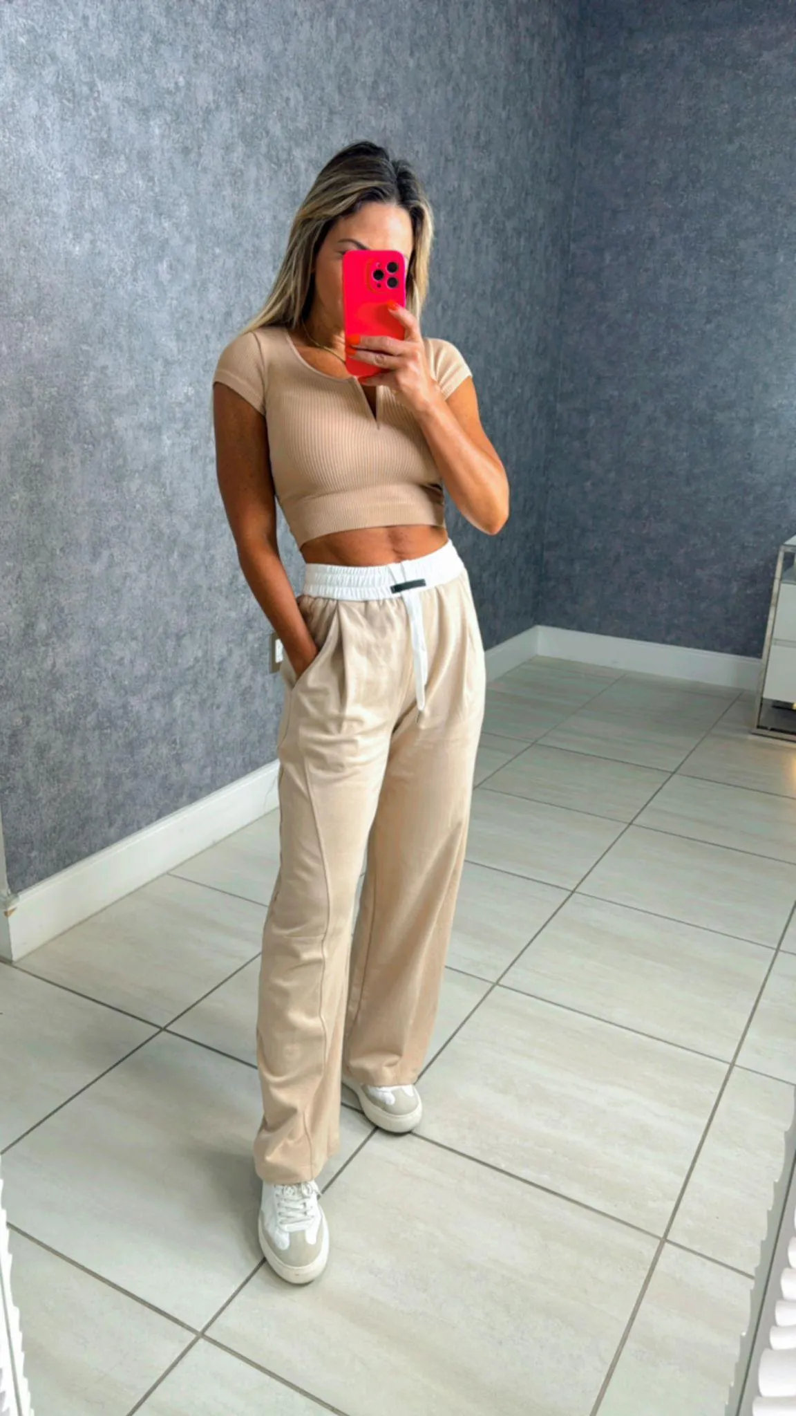 1157 Sweatpants with white waistband