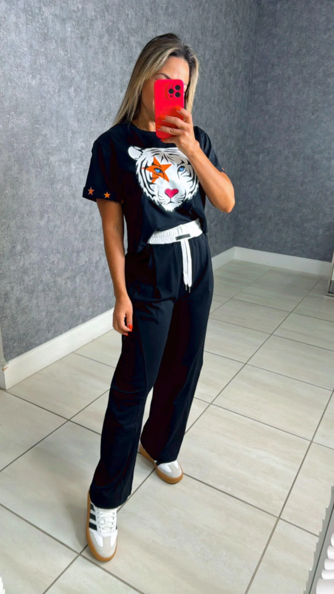 1157 Sweatpants with white waistband