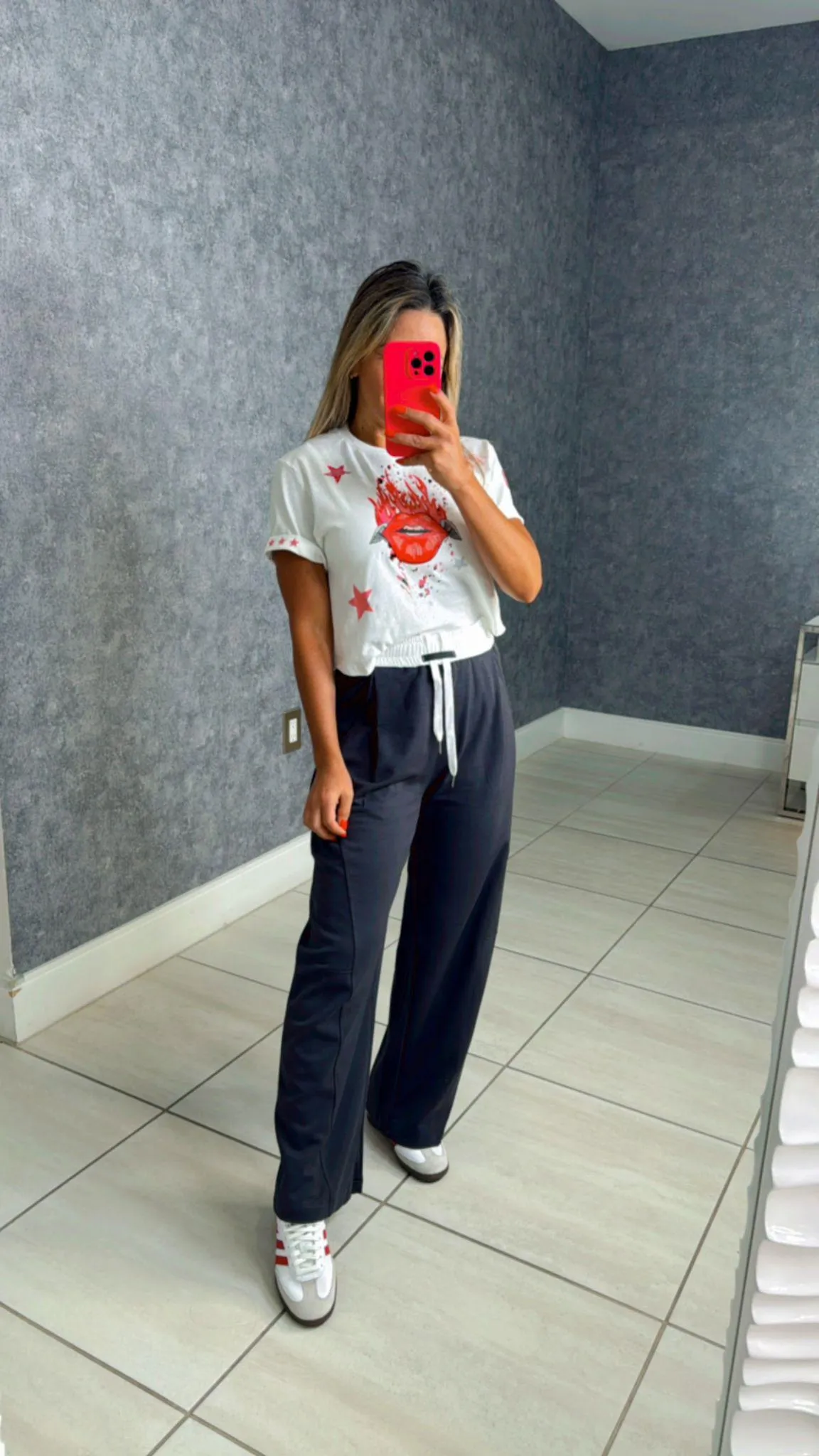 1157 Sweatpants with white waistband