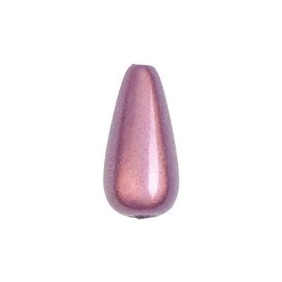 15mm Tear Drop Orchid Purple Miracle Bead (10 Pieces)
