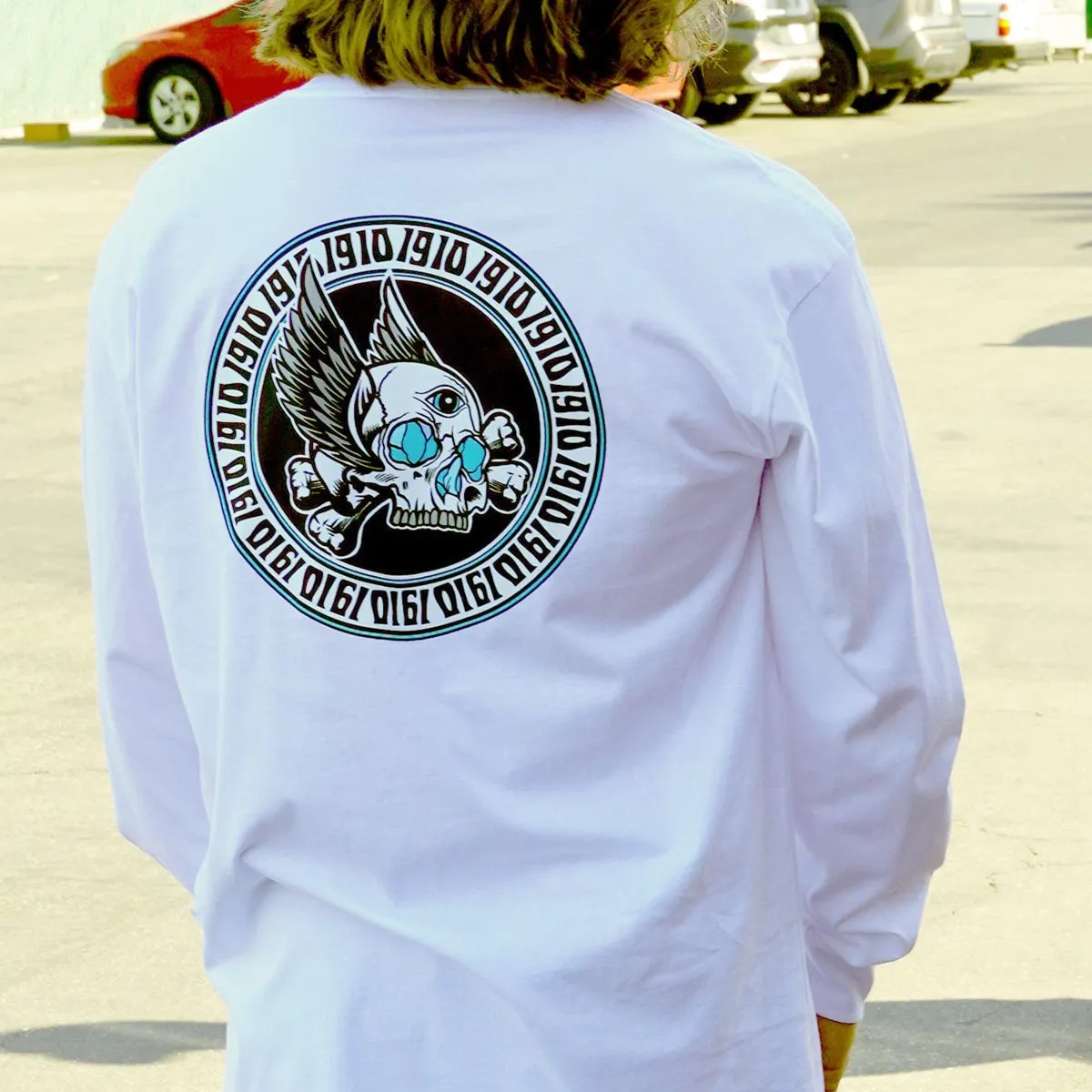 1910 Killed By Death Long Sleeve T-Shirt - White