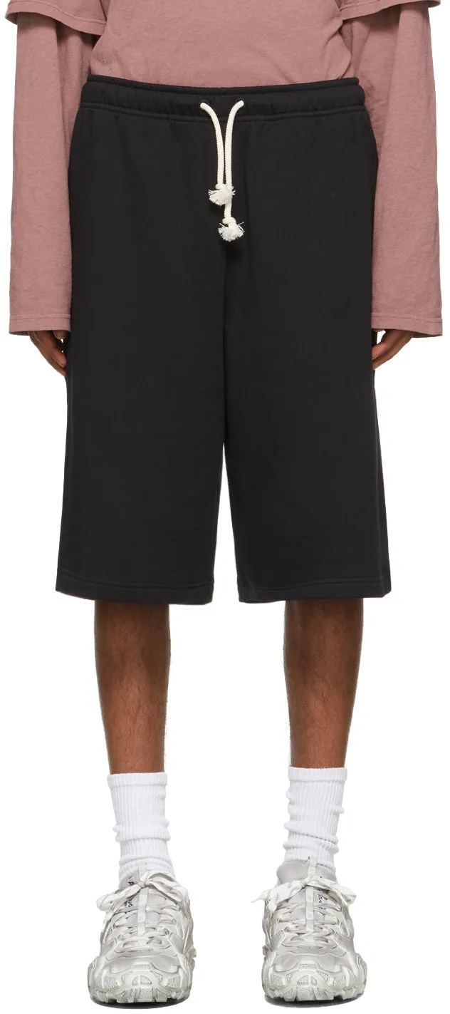 Acne Studios Black French Terry Shorts