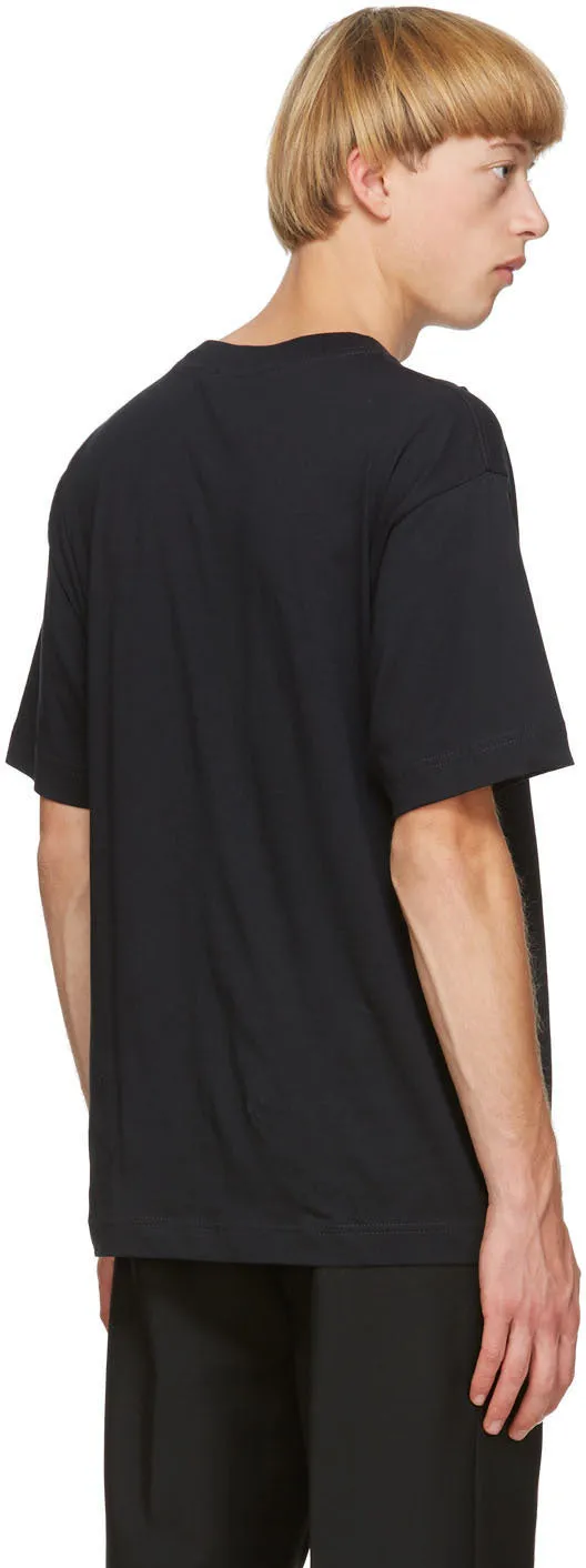 Acne Studios Black Logo Print T-Shirt