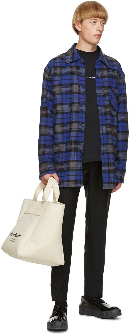 Acne Studios Black Logo Print T-Shirt