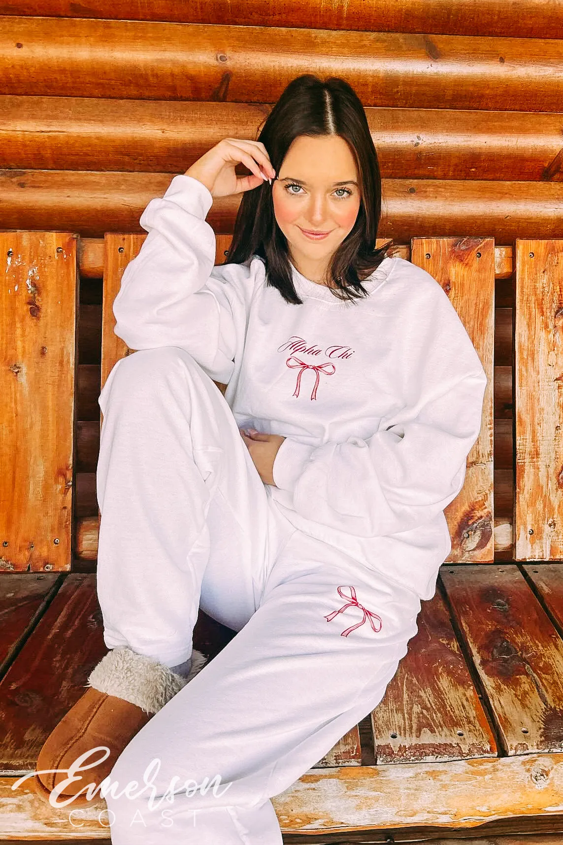 Alpha Chi Omega Bow Matching Set