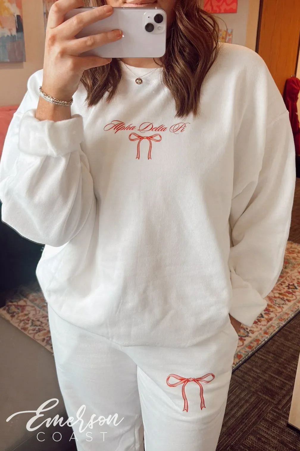 Alpha Delta Pi Bow Matching Set