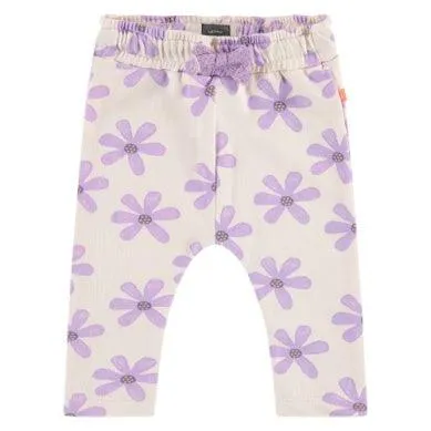 Baby Girl Pants | Sweatpants - Soft Pink Floral | BABYFACE