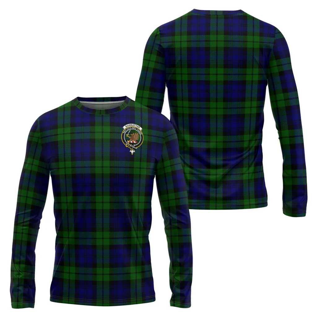 Bannatyne Tartan Long Sleeve T-Shirt with Family Crest