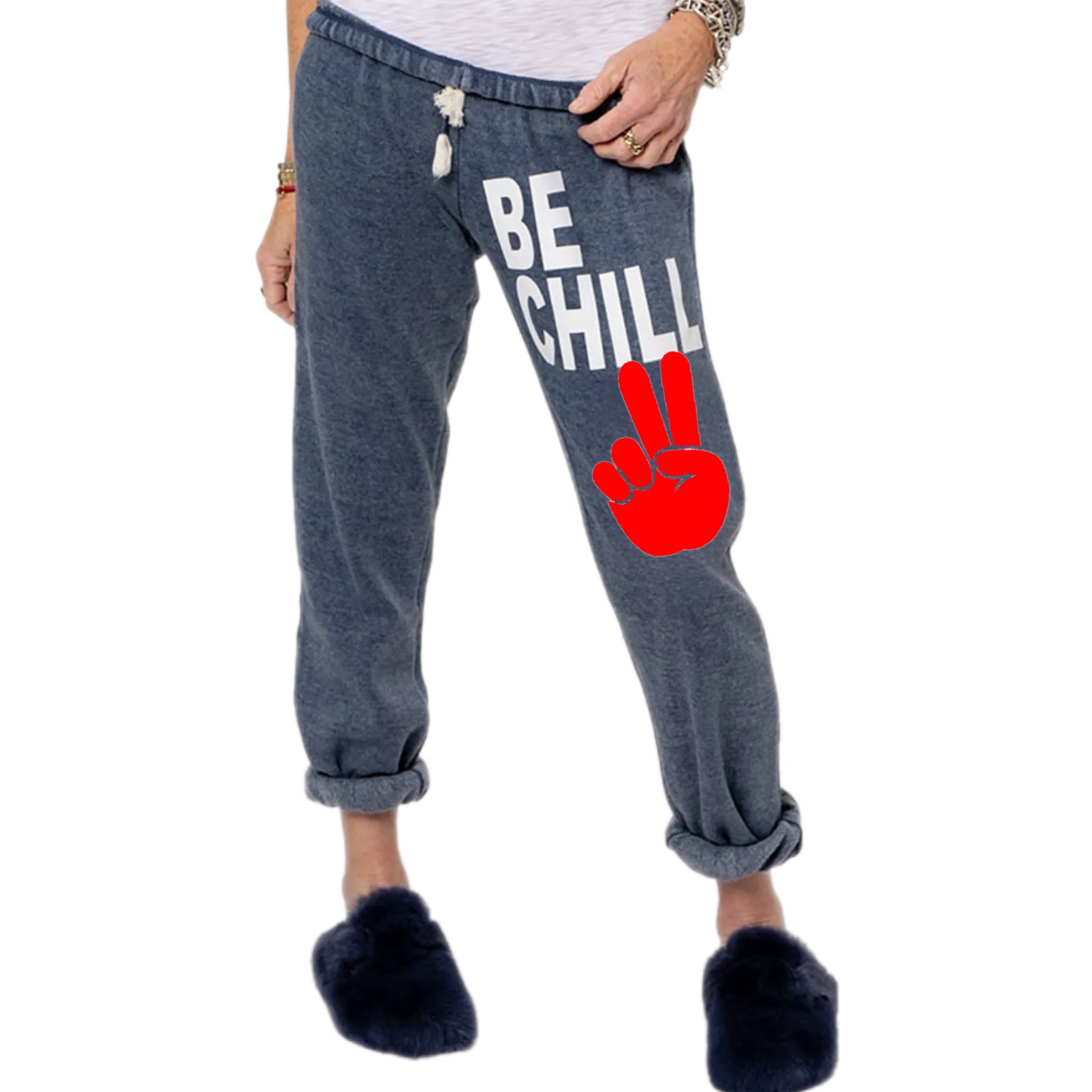 Be Chill Navy Sweatpants