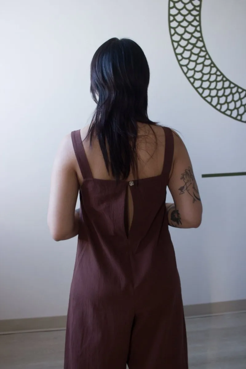 Birds of North America Dusky Greygone Jumpsuit - Cocoa (Online Exclusive)