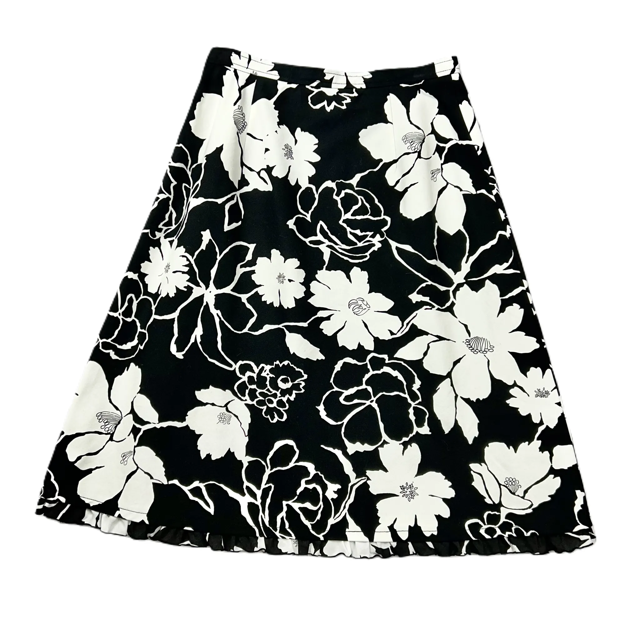 Black & White Skirt Midi By Talbots, Size: 8