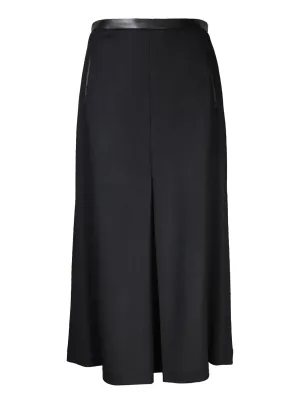 Black midi skirt