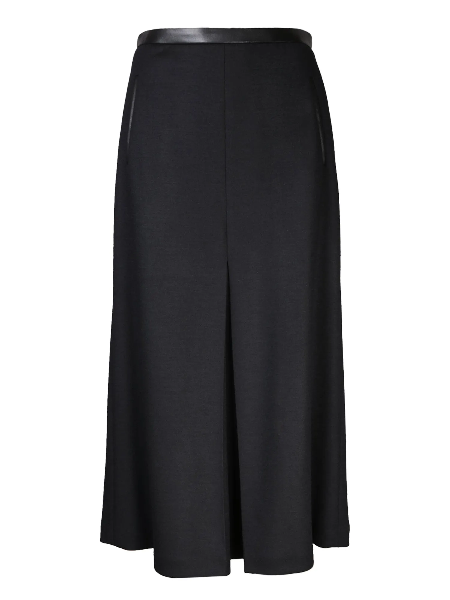 Black midi skirt
