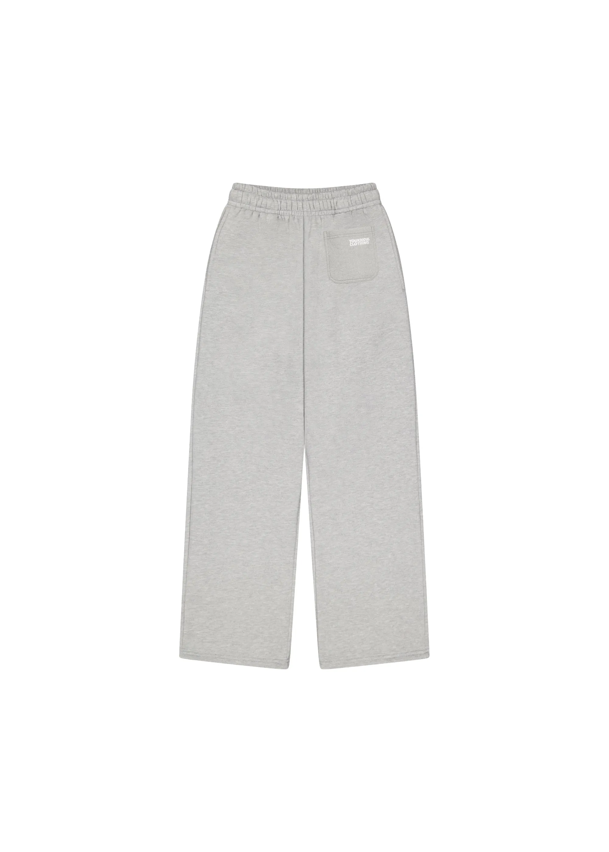 BLOCK WIDE-LEG SWEATPANTS | GREY