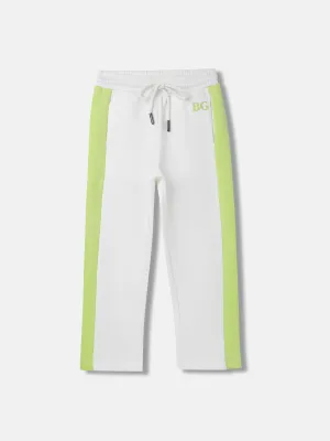 Blue Giraffe Girls Colour blocked Regular Fit Sweatpant