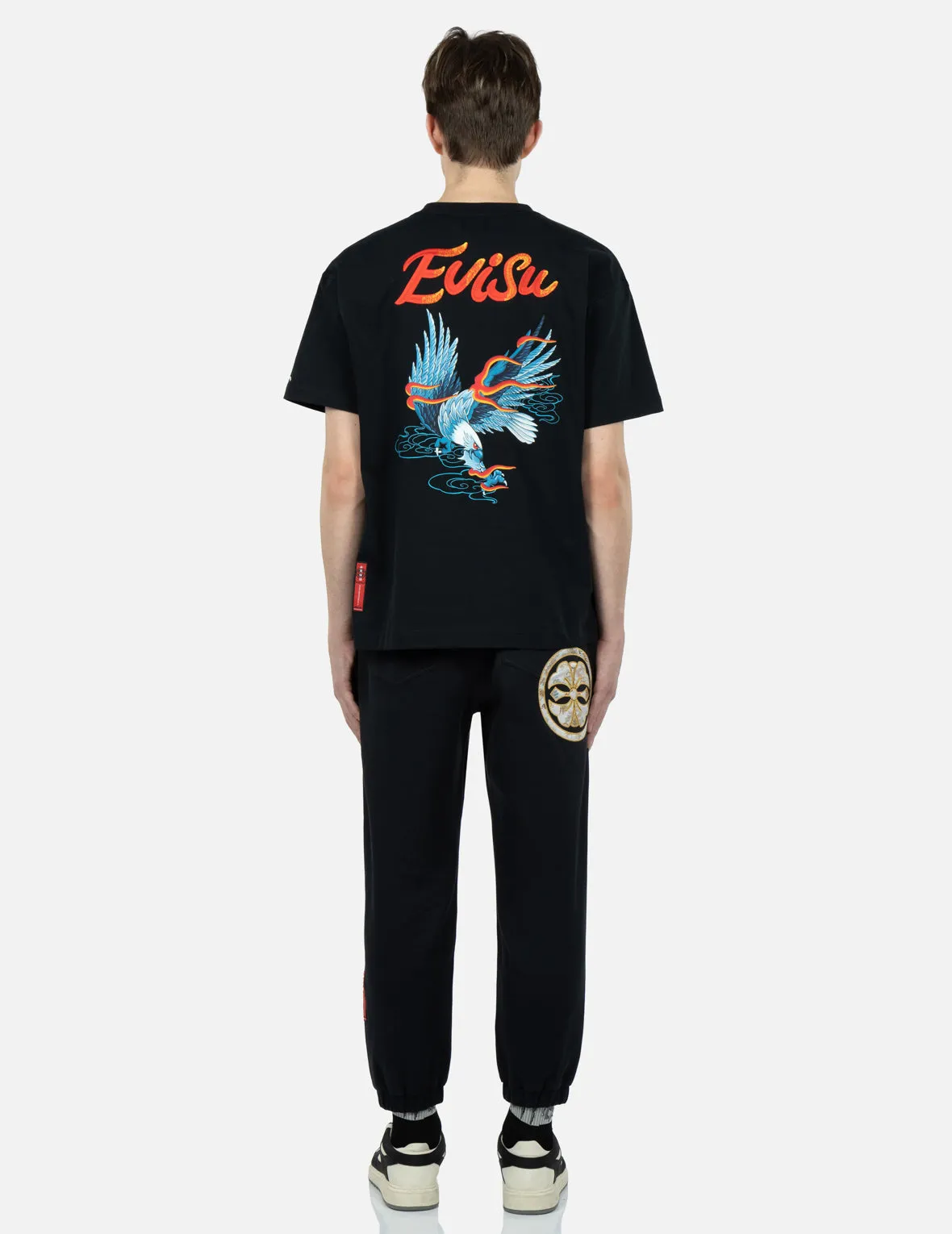 Brocade Kamon Appliqué Sweatpants