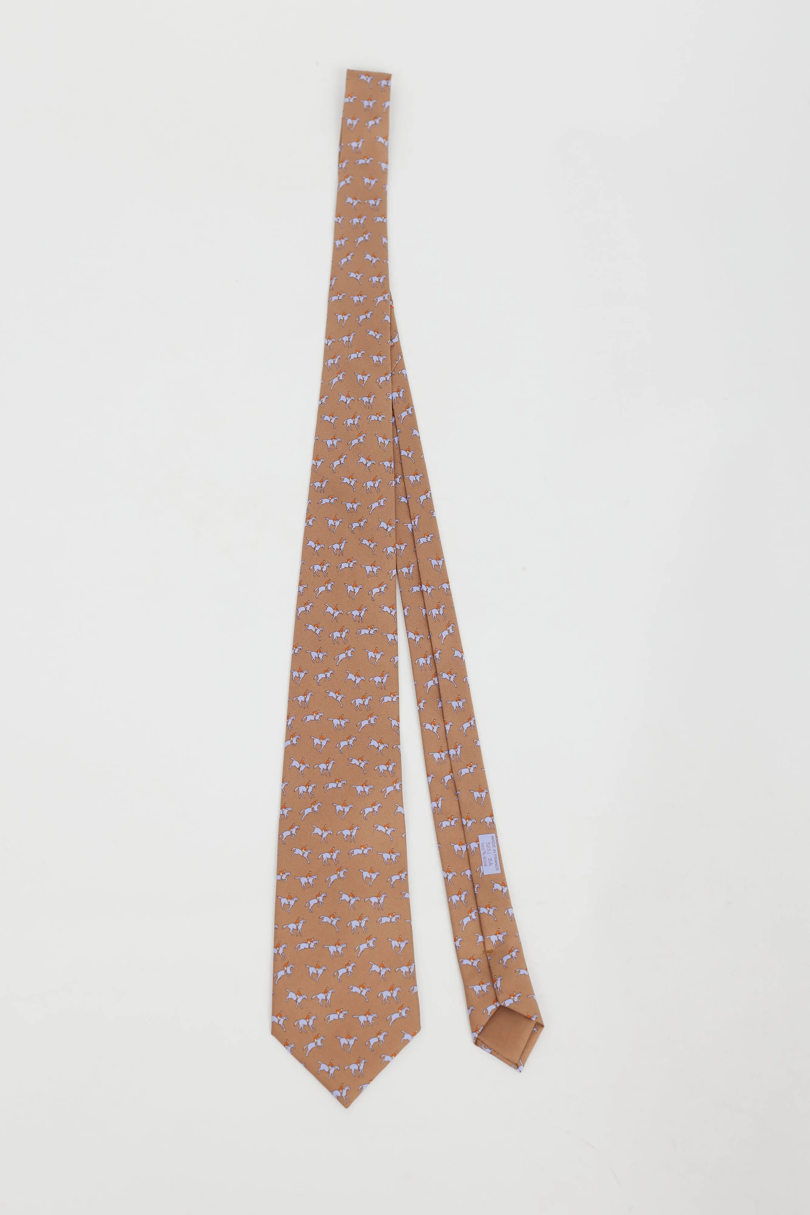 Brown & Purple PrintedTie