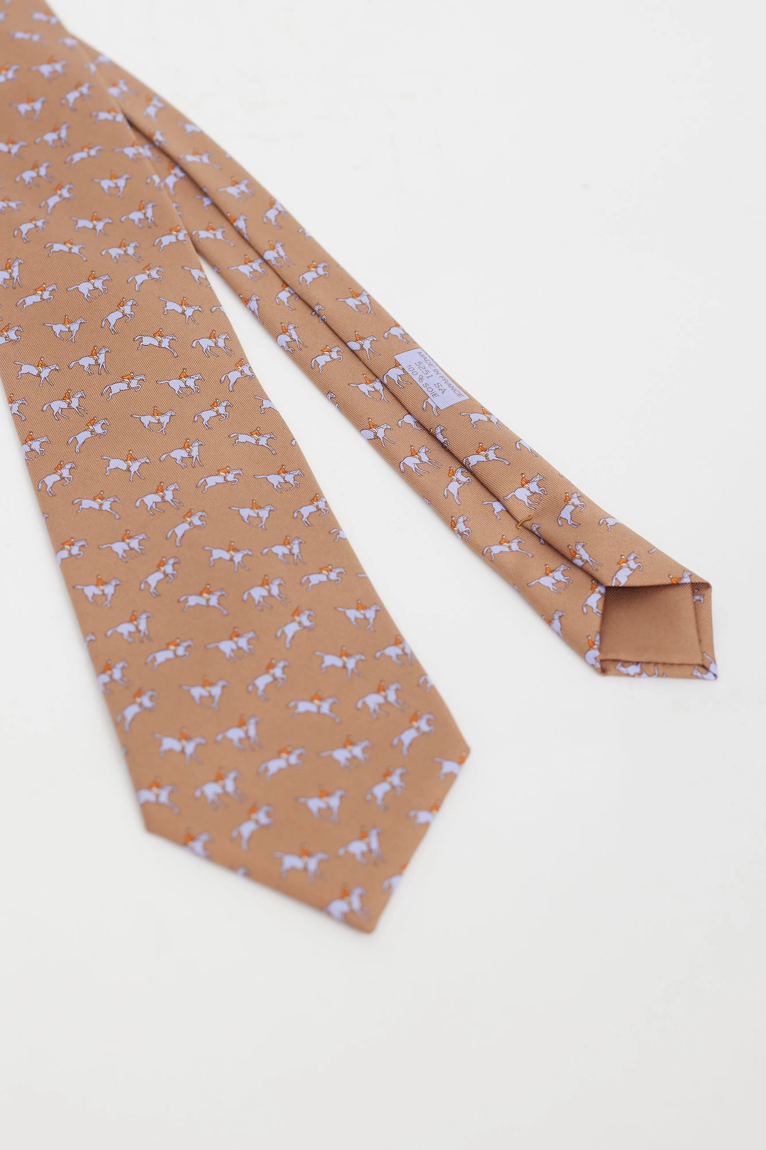 Brown & Purple PrintedTie