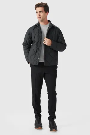 Button-Up Quilted Down Puffer