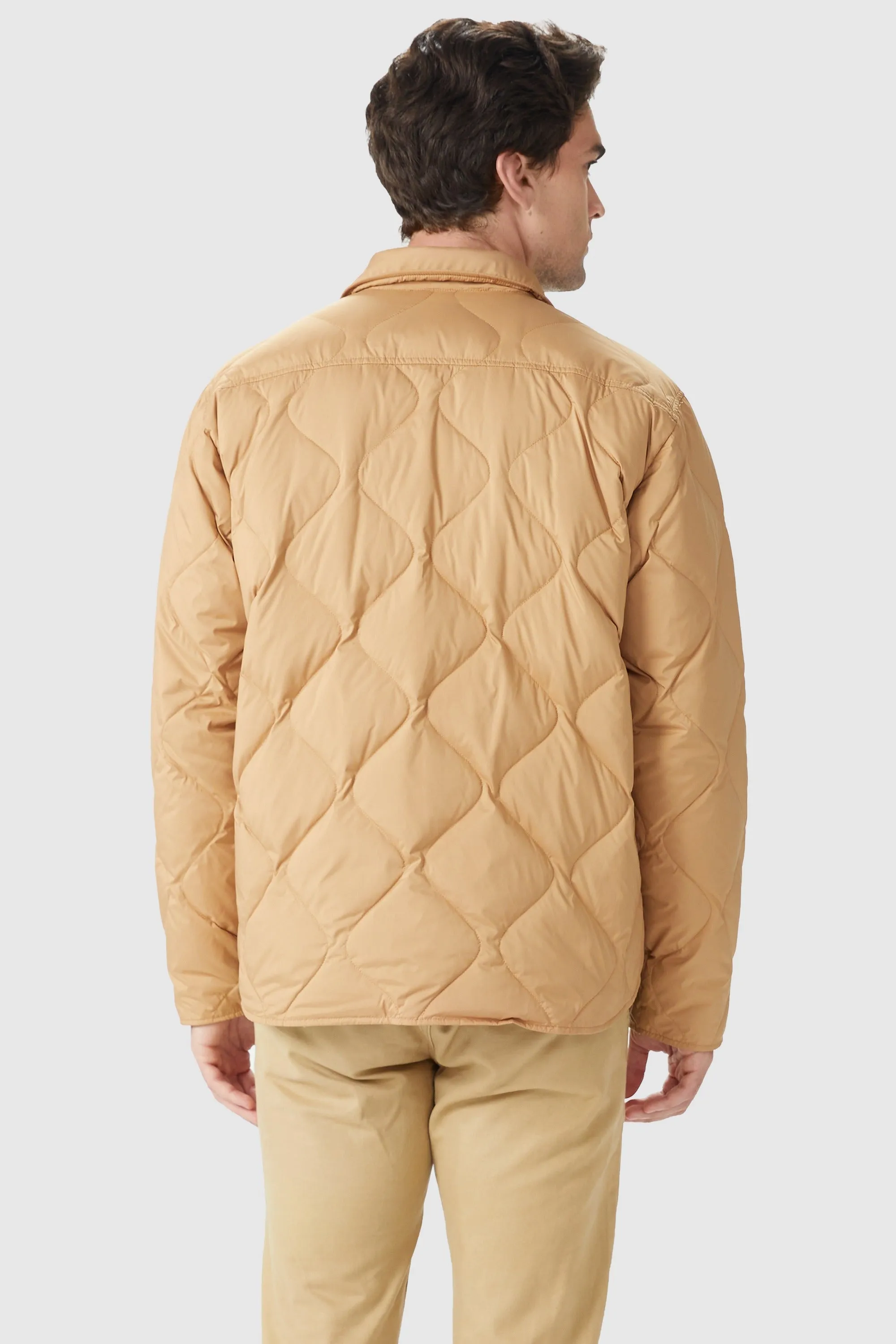Button-Up Quilted Down Puffer