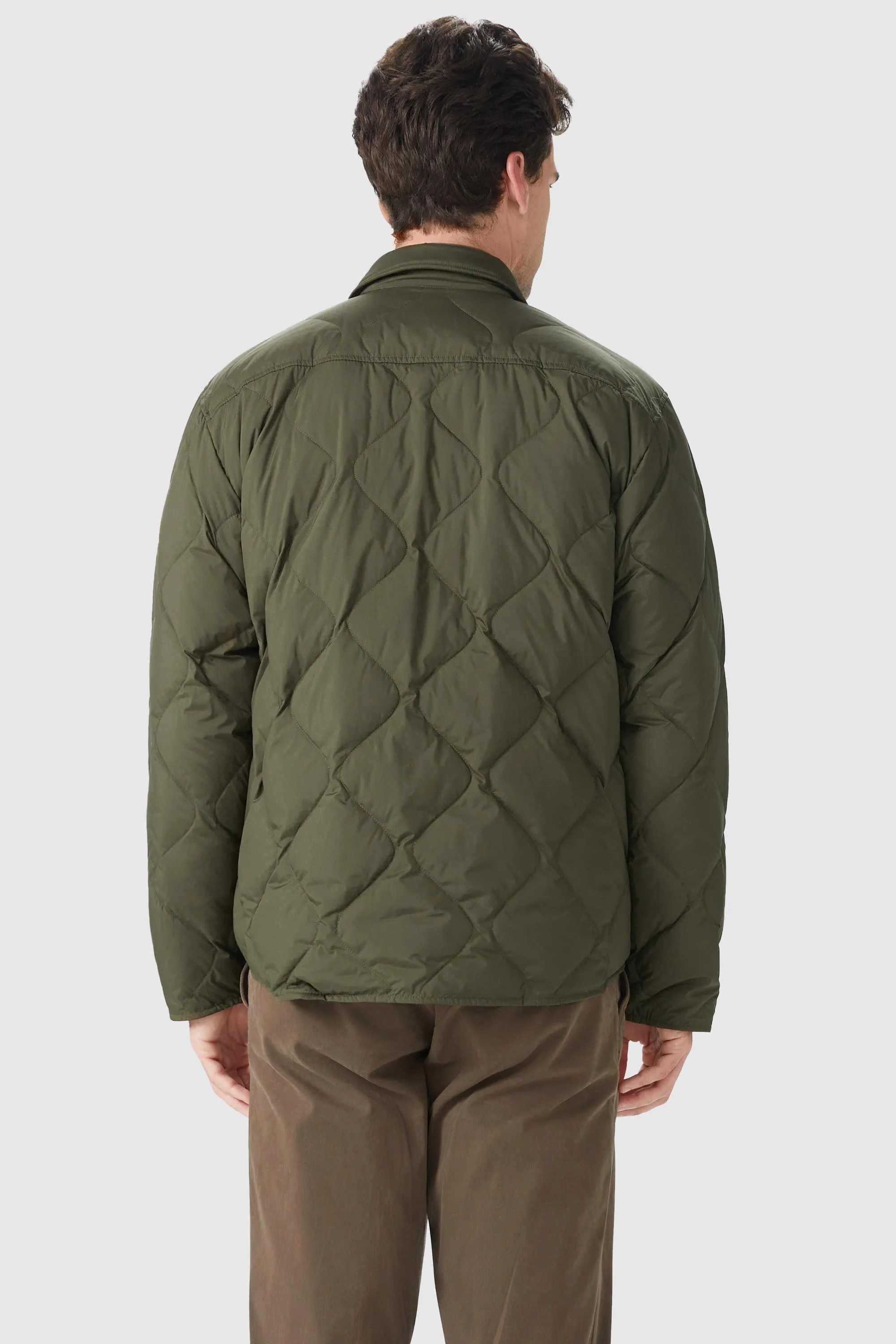 Button-Up Quilted Down Puffer
