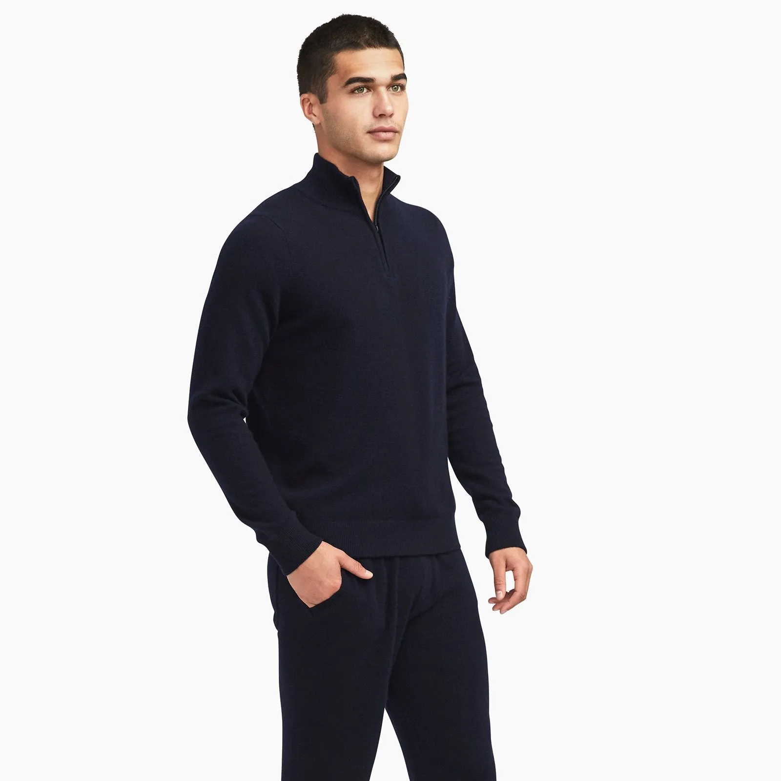 Cashmere Quarter Zip