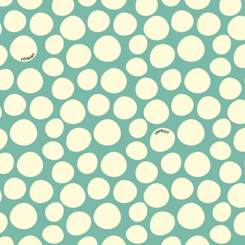 Certified Organic Cotton Fabric - Pebbles Mint
