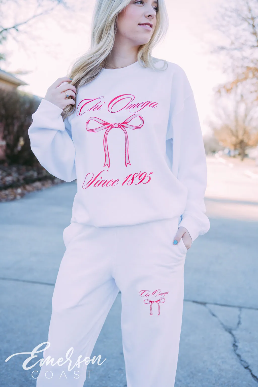 Chi Omega Bow Matching Set