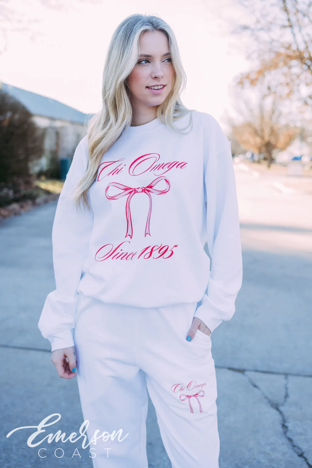Chi Omega Bow Matching Set