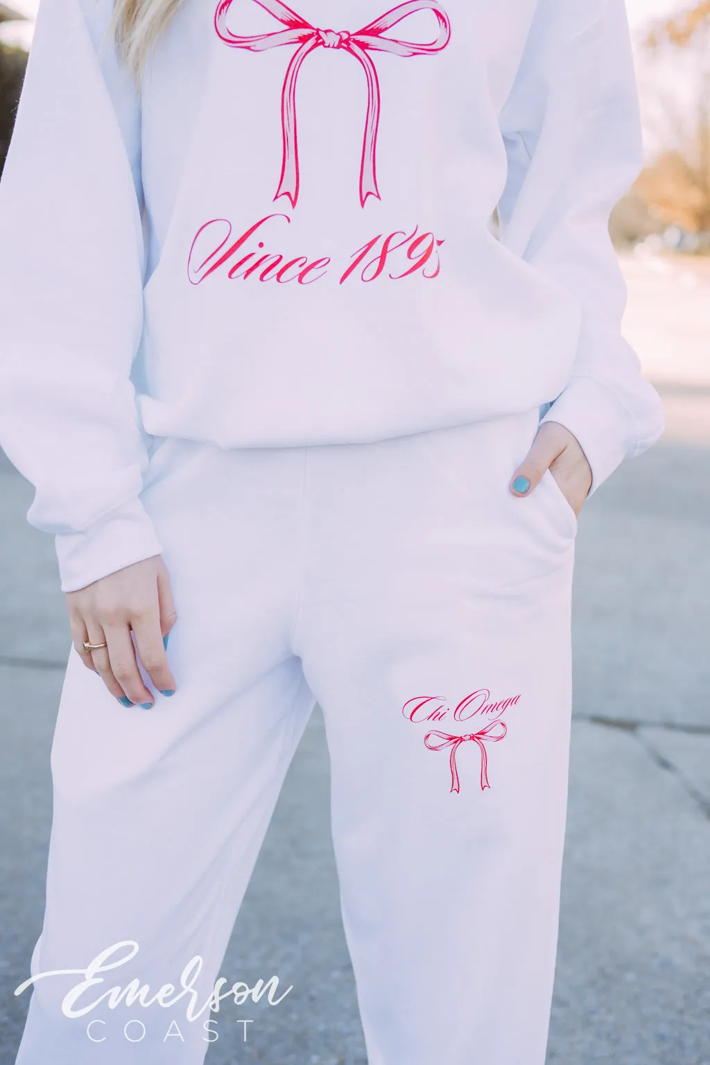 Chi Omega Bow Matching Set