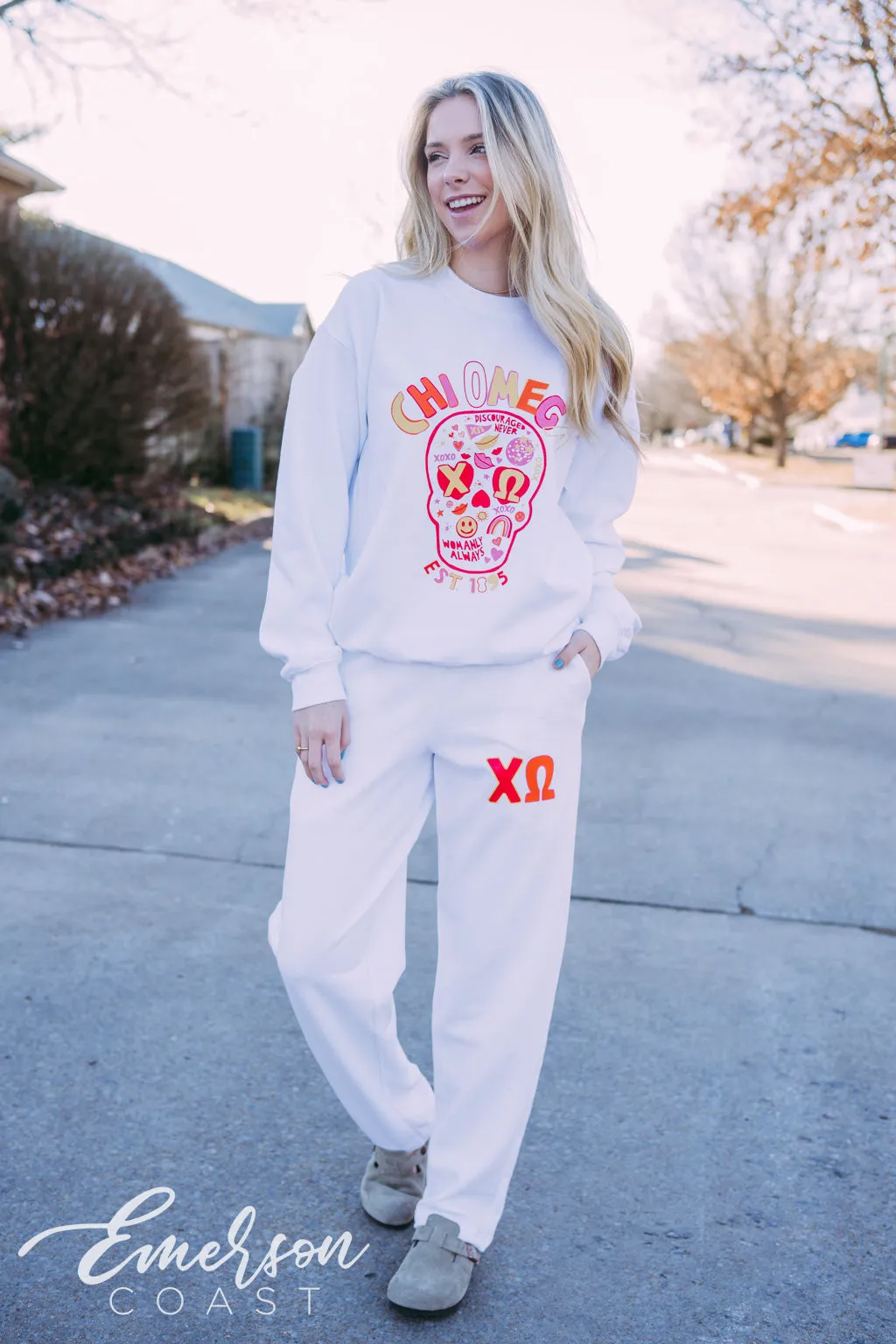 Chi Omega Matching Skull Set