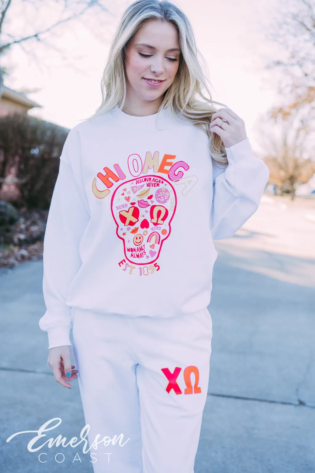 Chi Omega Matching Skull Set