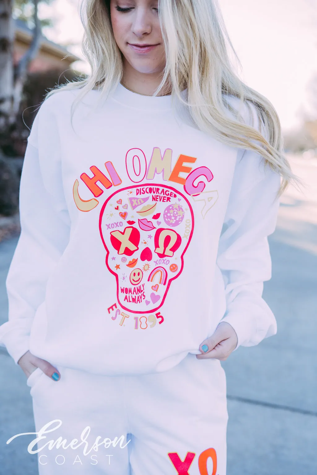 Chi Omega Matching Skull Set