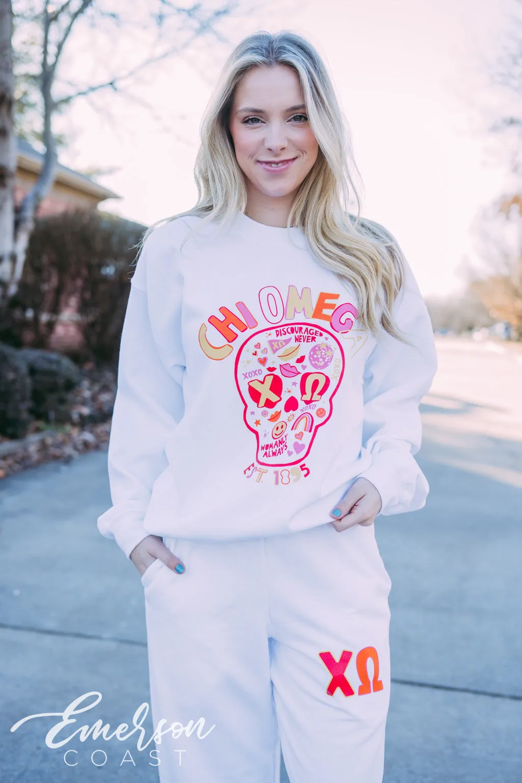 Chi Omega Matching Skull Set