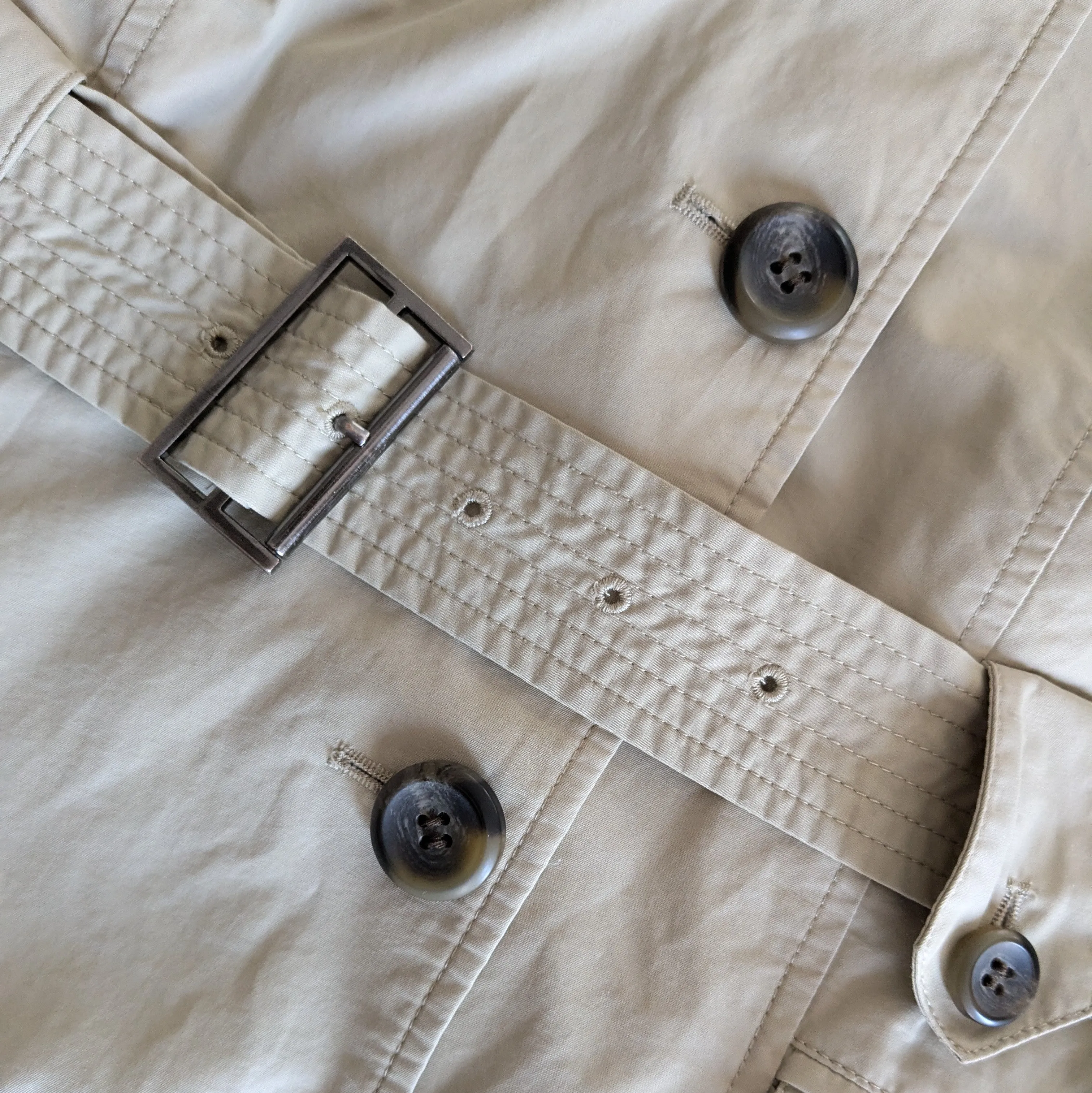 Cole Haan Flared Trench Coat Size Small