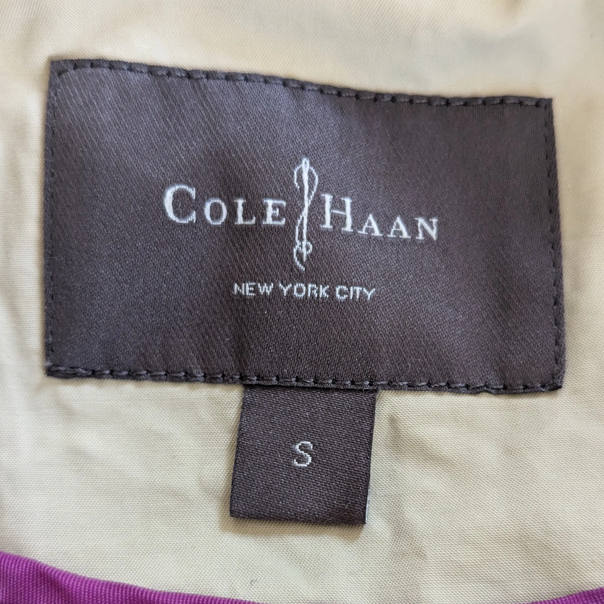 Cole Haan Flared Trench Coat Size Small