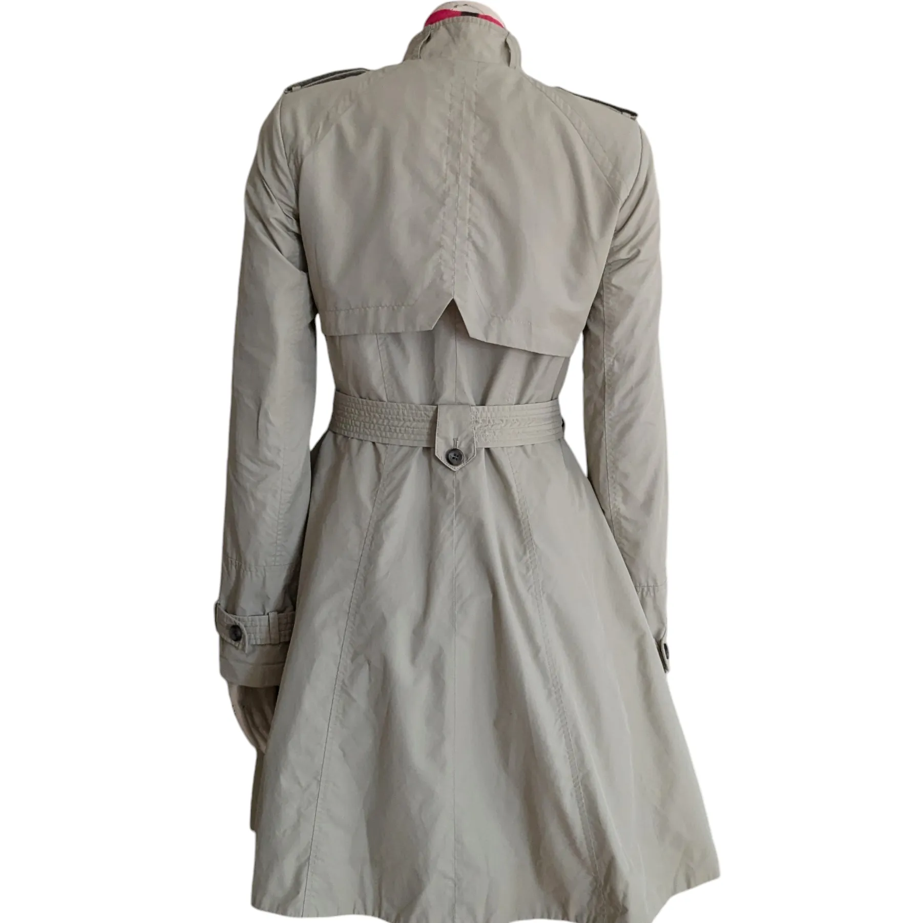 Cole Haan Flared Trench Coat Size Small