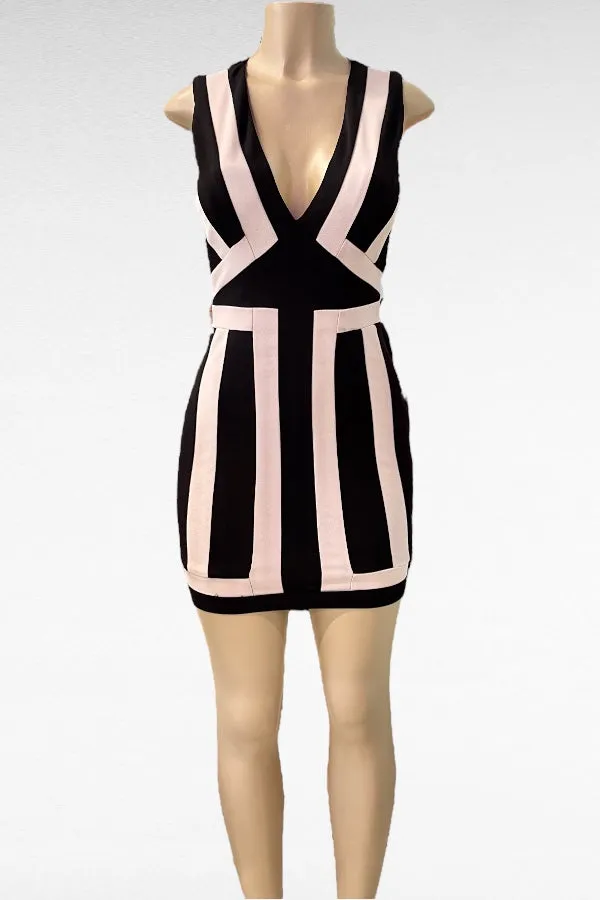 Color Block Bodycon Dress