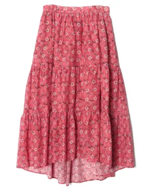 Coral Blush Iris Skirt