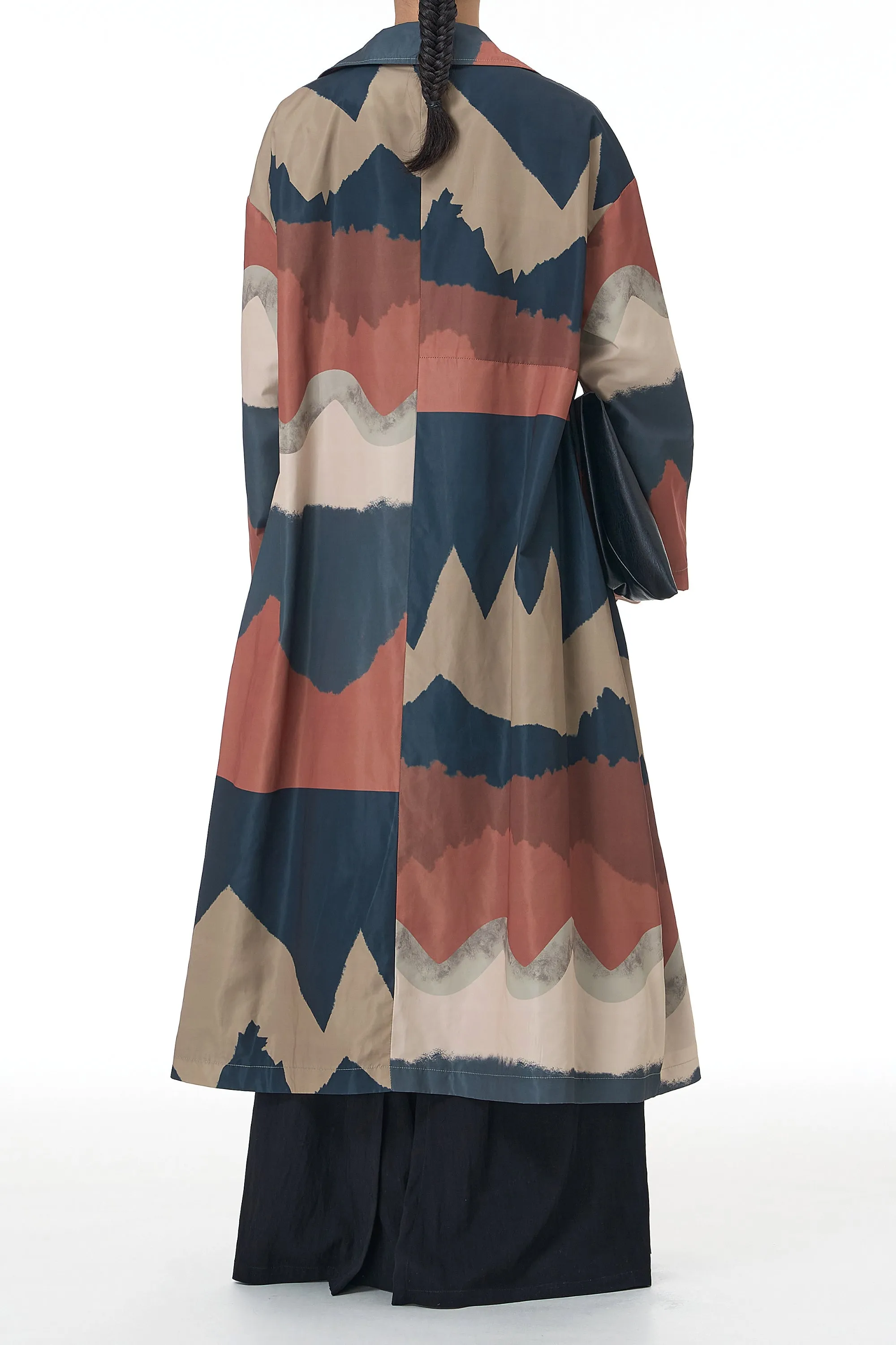Coral Oasis Trench Coat