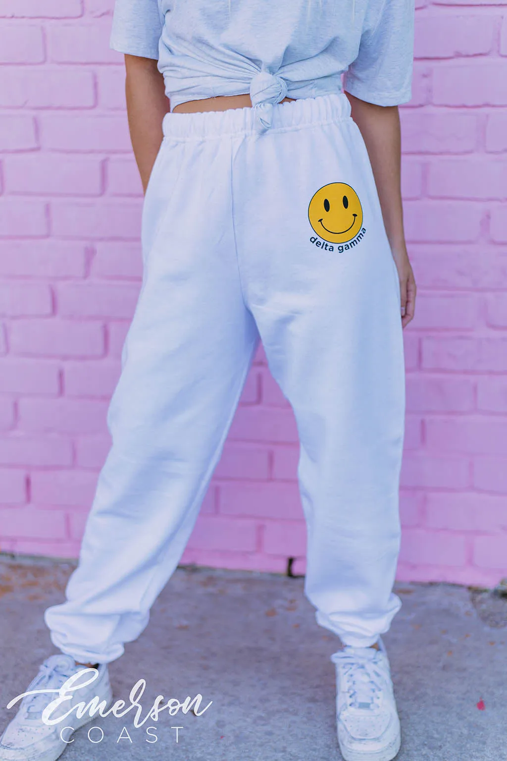 Delta Gamma Smiley Face Joggers
