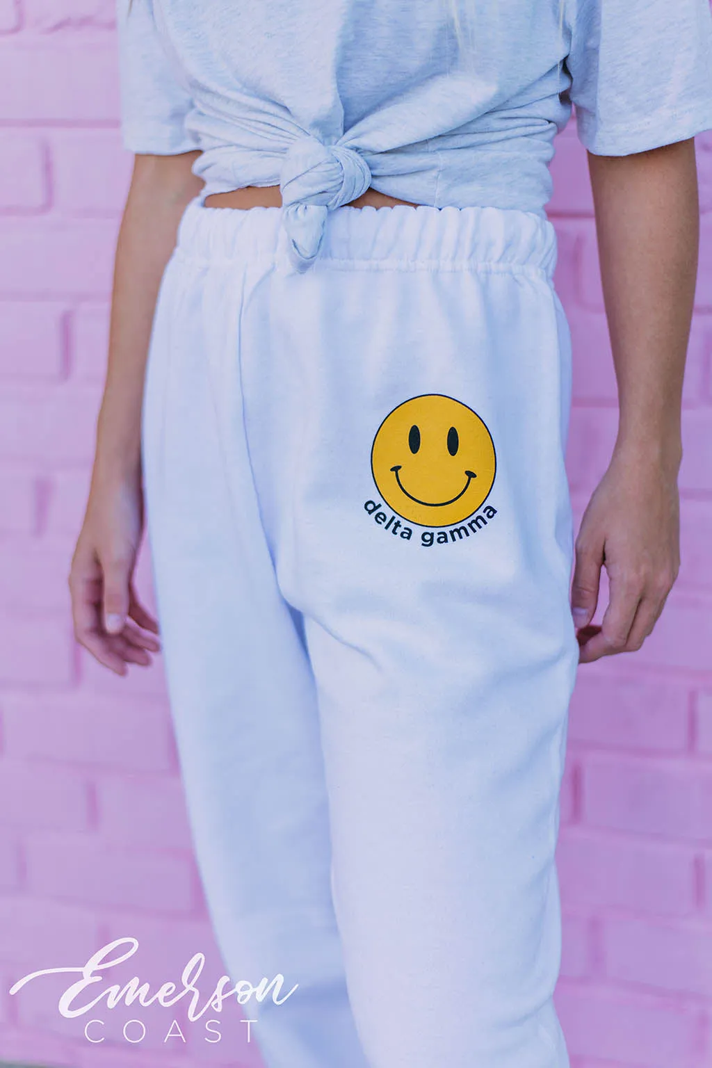 Delta Gamma Smiley Face Joggers