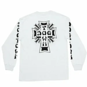 Dogtown Cross Logo Long Sleeve T-Shirt - White