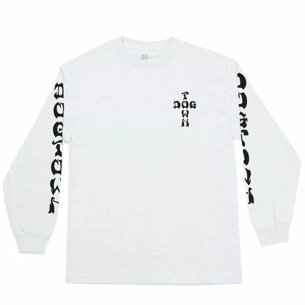 Dogtown Cross Logo Long Sleeve T-Shirt - White