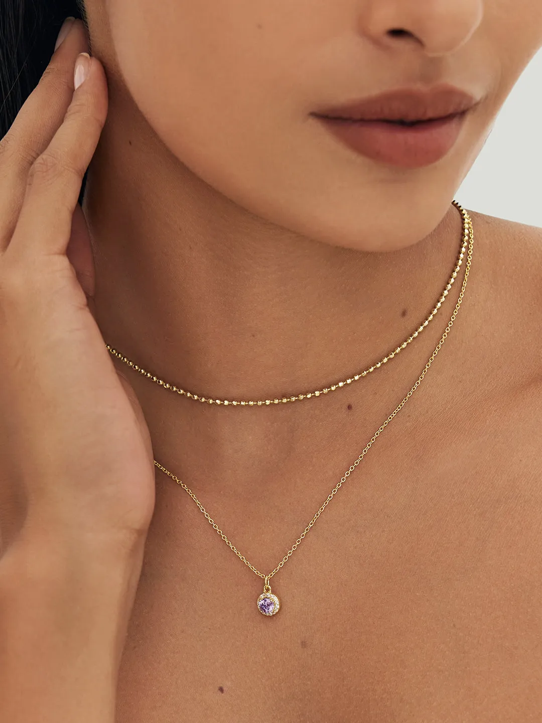 February Birthstone Necklace