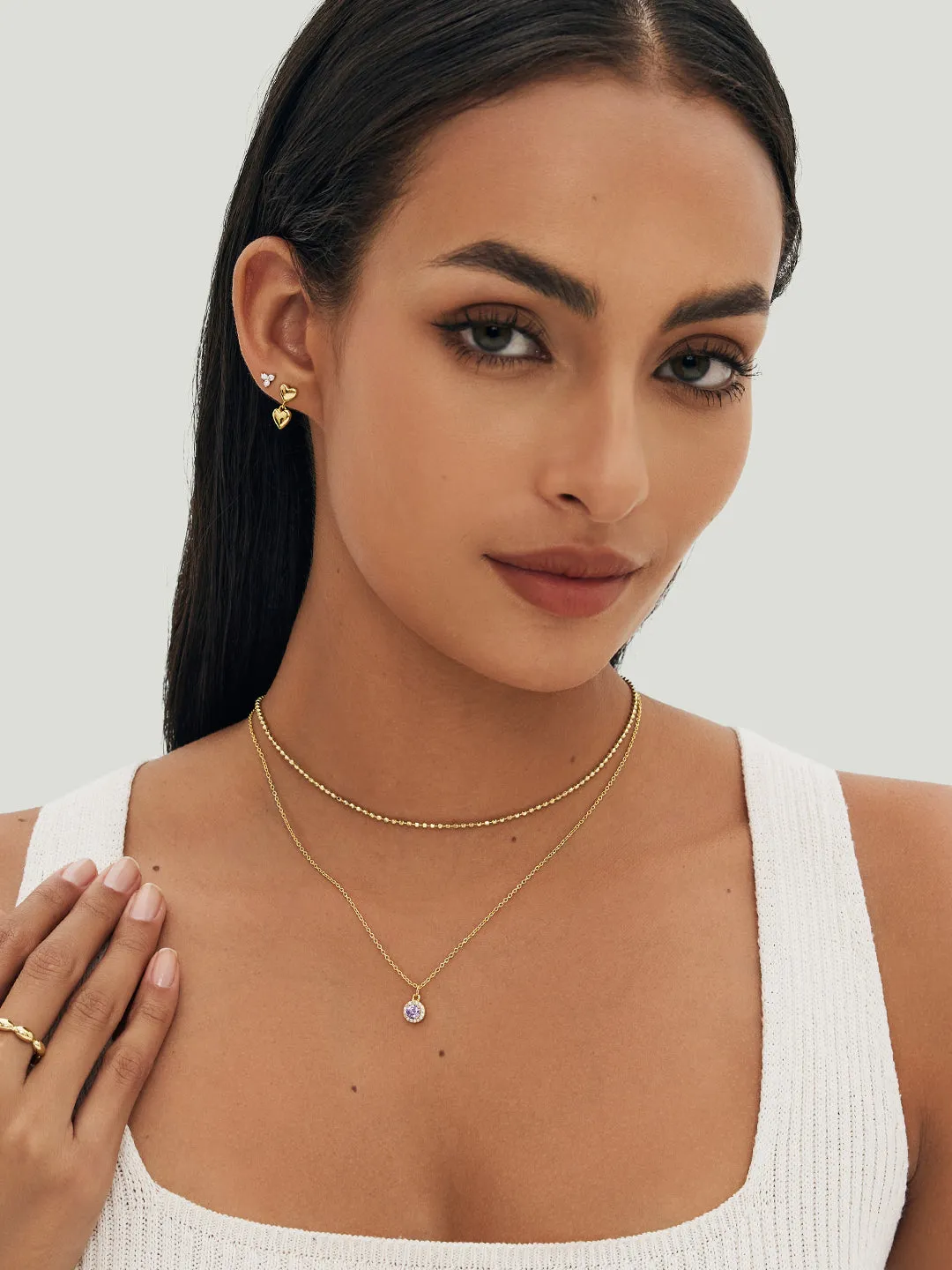 February Birthstone Necklace