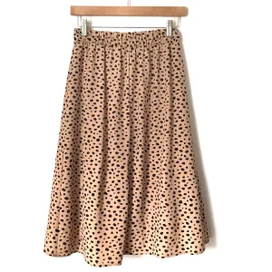 Flamingo Faux Wrap Animal Print Skirt- Size S