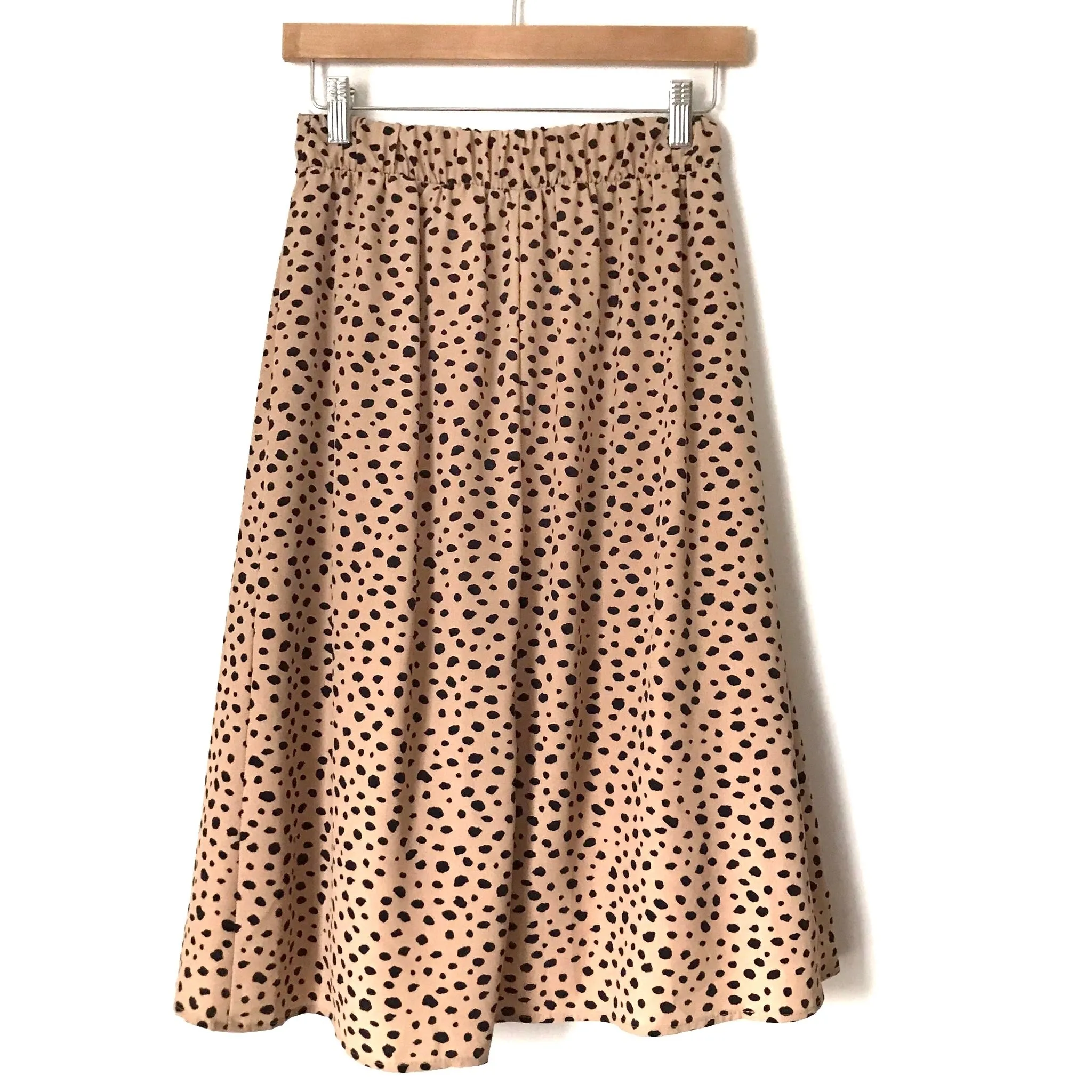 Flamingo Faux Wrap Animal Print Skirt- Size S