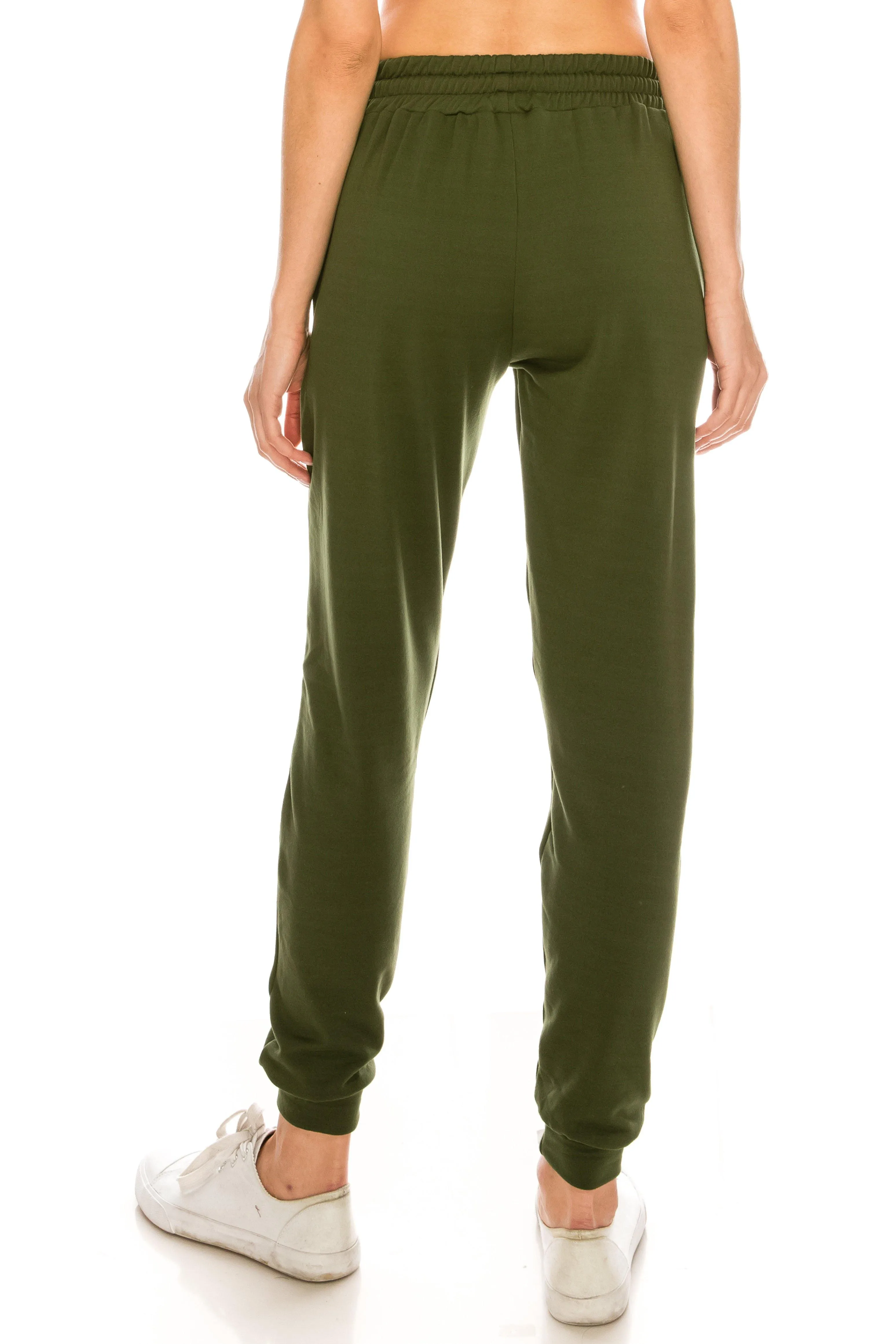 Fleece Jogger Pants - Soft Winter LOVE Printed Pockets Sweatpants