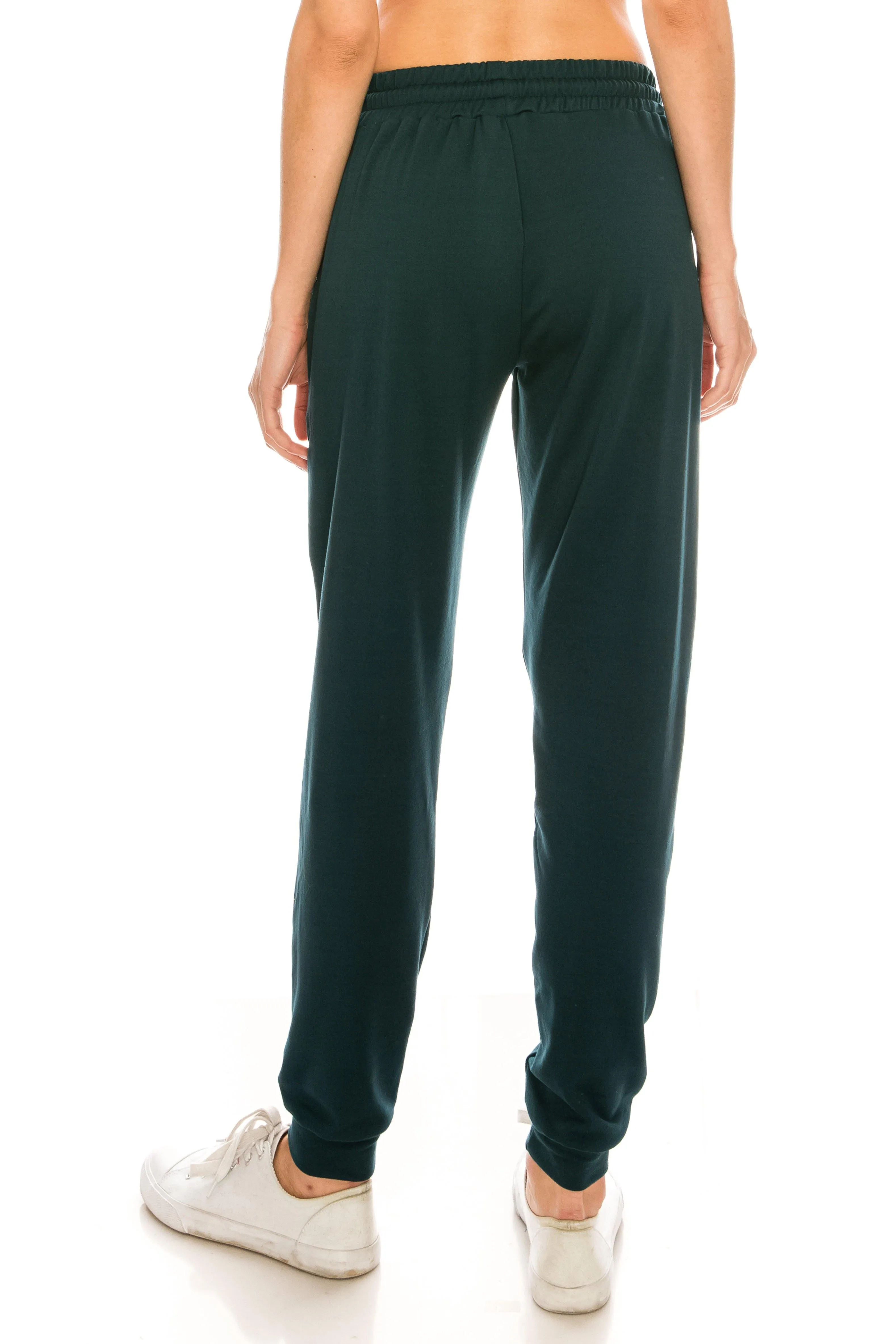 Fleece Jogger Pants - Soft Winter LOVE Printed Pockets Sweatpants